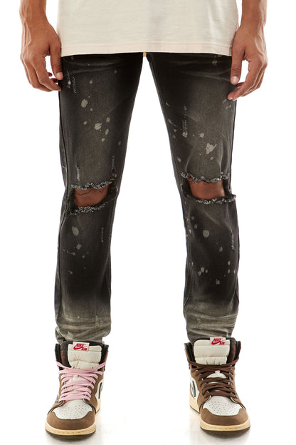KND4431 Black | KDNK Sharp Black Skinny Stretch Jeans