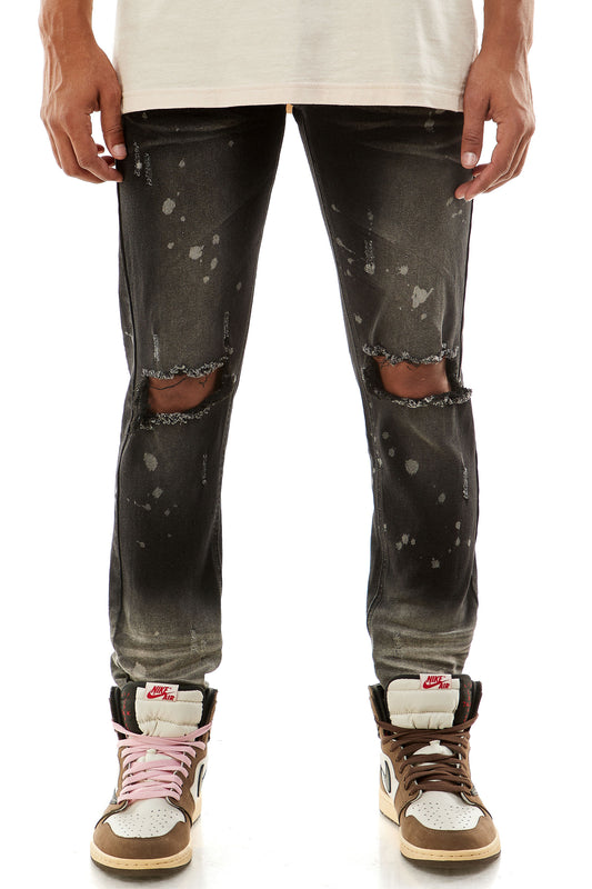 KND4431 Black | KDNK Sharp Black Skinny Stretch Jeans