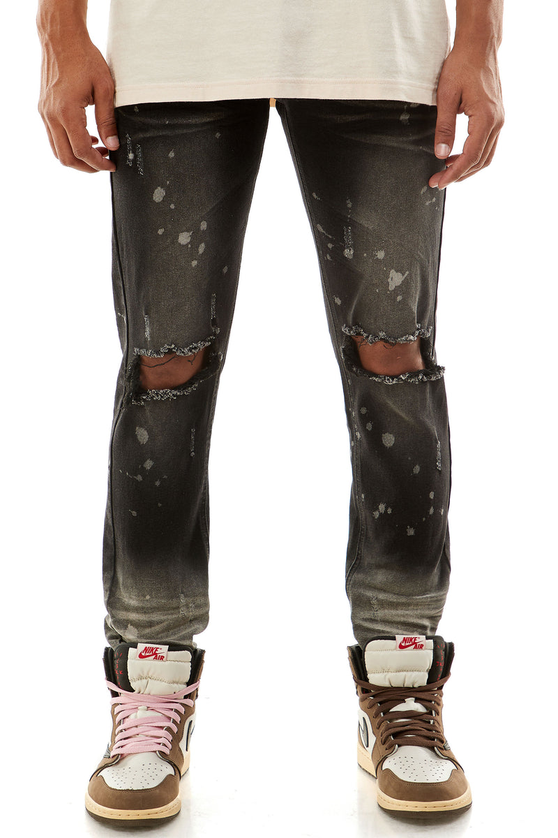 KND4431 Black | KDNK Sharp Black Skinny Stretch Jeans