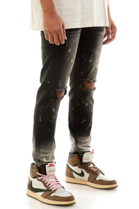 KND4431 Black | KDNK Sharp Black Skinny Stretch Jeans