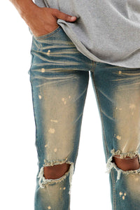 KND4431 T.Blue | KDNK Tinted Blue Skinny Stretch Jeans