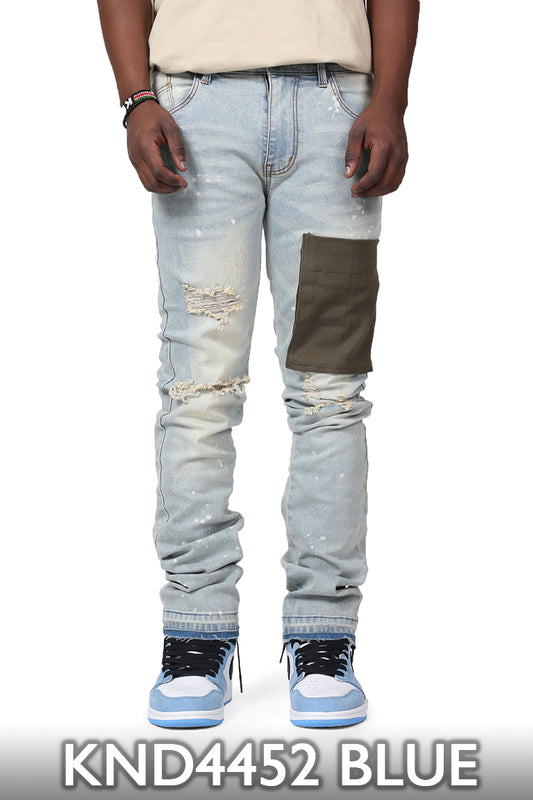 KND4452 Blue | KDNK Refined Blue Skinny Stretch Jeans