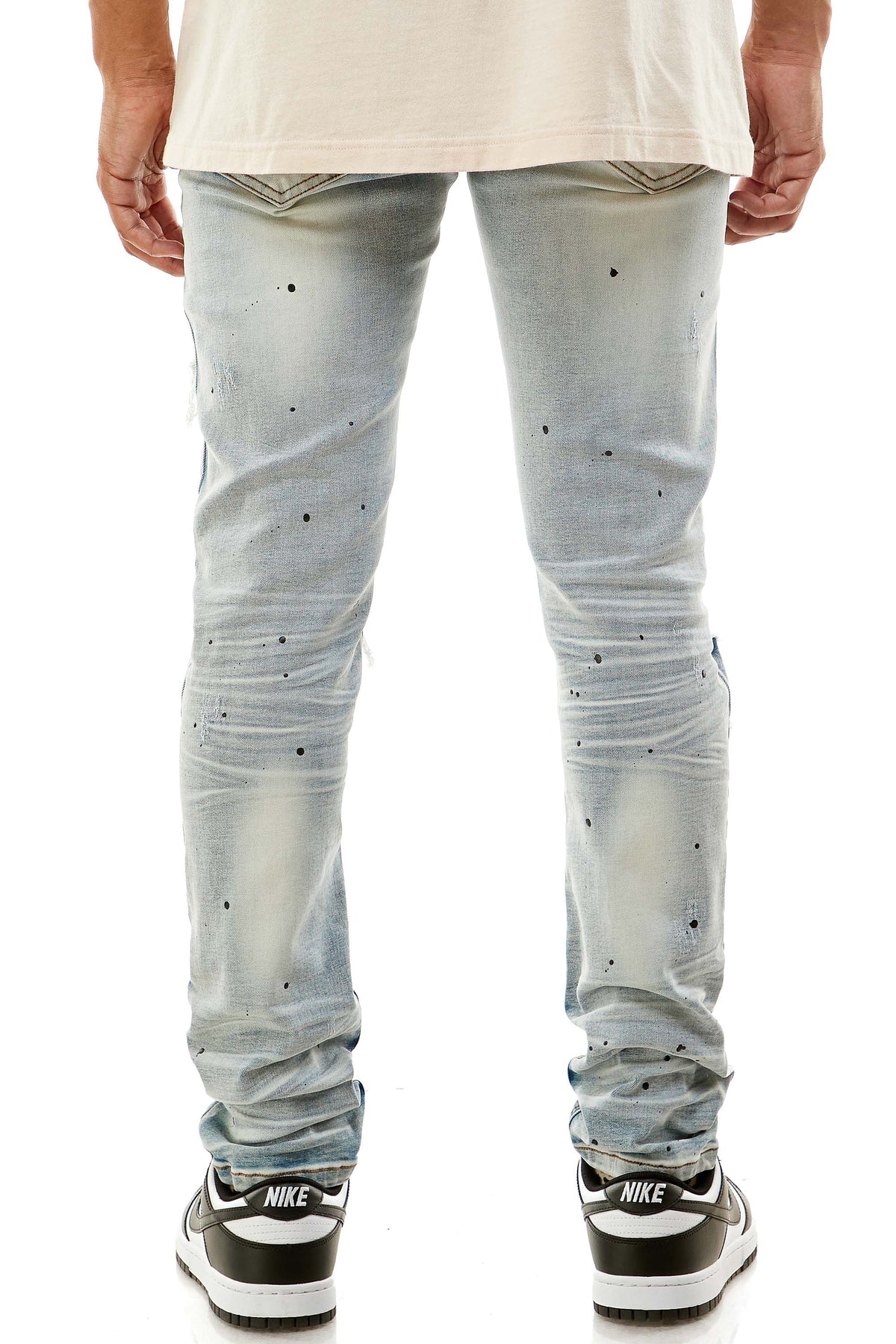 KND4457 Blue | KDNK Distressed Ripped Skinny Stretch Jeans