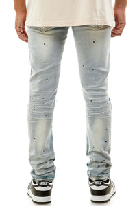KND4457 Blue | KDNK Distressed Ripped Skinny Stretch Jeans