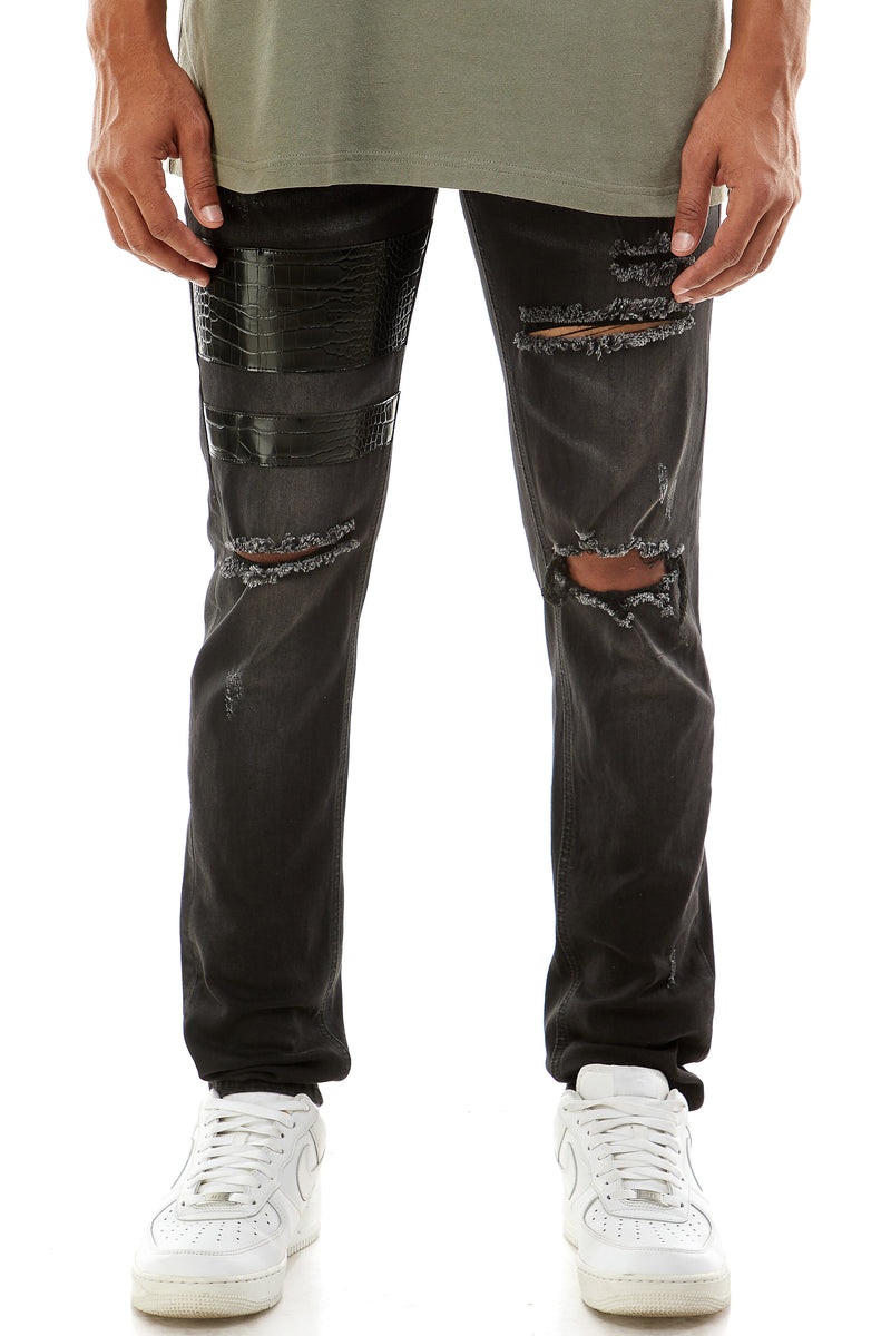 KND4467 Black | KDNK Clean Black Skinny Stretch Jeans
