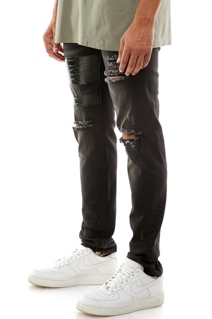 KND4467 Black | KDNK Clean Black Skinny Stretch Jeans