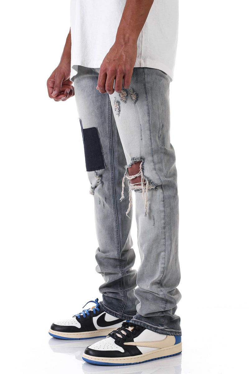 KND4504 Steel Blue | KDNK Steel Blue Skinny Stretch Jeans