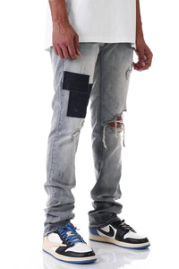 KND4504 Steel Blue | KDNK Steel Blue Skinny Stretch Jeans