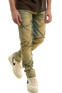 KND4618 T.Blue | KDNK Cool Tinted Blue Skinny Stretch Jeans