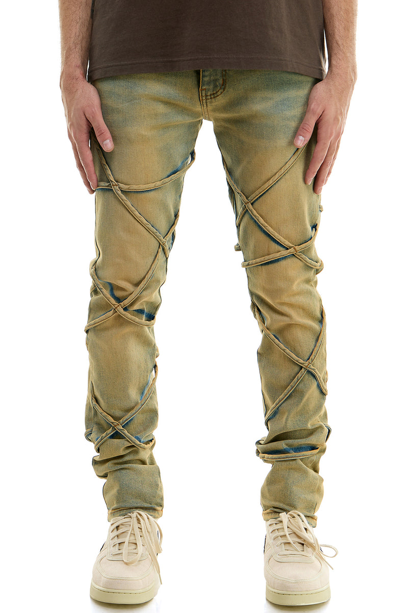 KND4618 T.Blue | KDNK Cool Tinted Blue Skinny Stretch Jeans
