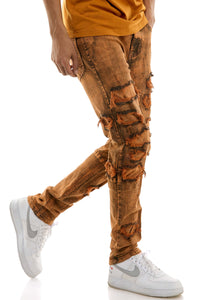 KND4651 Orange | KDNK Deep Orange Skinny Stretch Jeans