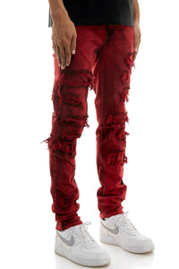 KND4651 Red | KDNK Saturated Red Skinny Stretch Jeans