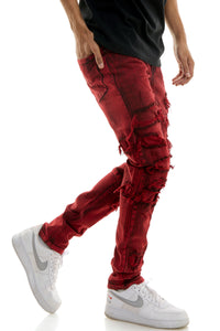 KND4651 Red | KDNK Saturated Red Skinny Stretch Jeans
