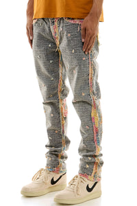 KND4668 Grey | KDNK Ankle Zip Skinny Stretch Jeans