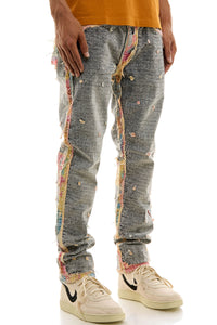 KND4668 Grey | KDNK Ankle Zip Skinny Stretch Jeans