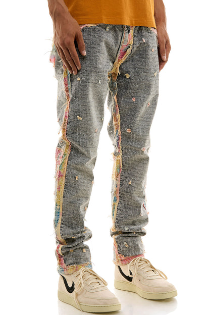 KND4668 Grey | KDNK Ankle Zip Skinny Stretch Jeans