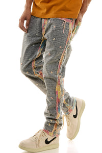 KND4668 Grey | KDNK Ankle Zip Skinny Stretch Jeans