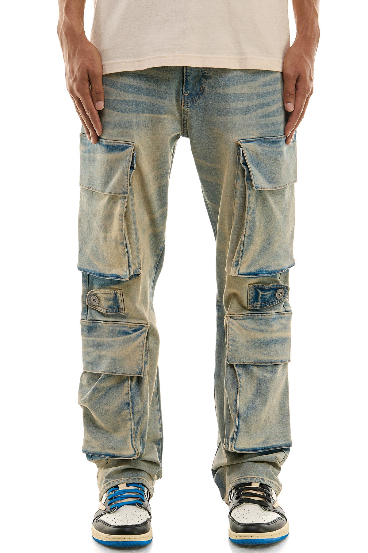 KND4705 Blue | KDNK Double Cargo Jeans