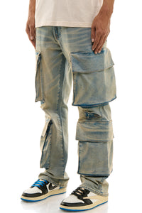 KND4705 Blue | KDNK Double Cargo Jeans