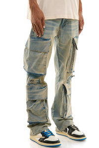 KND4705 Blue | KDNK Double Cargo Jeans