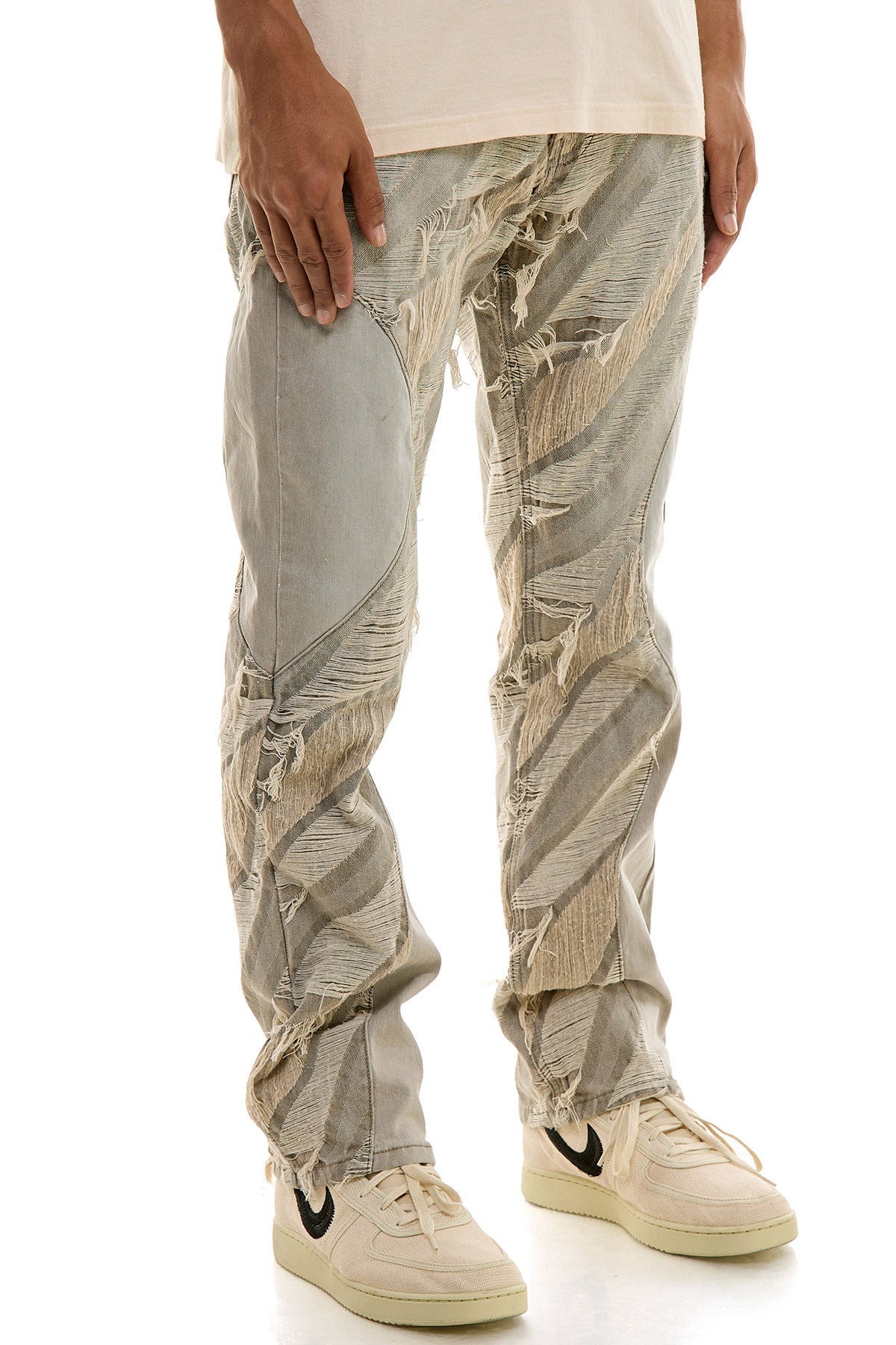 KND4750 Grey | KDNK Ankle Zip Skinny Stretch Jeans