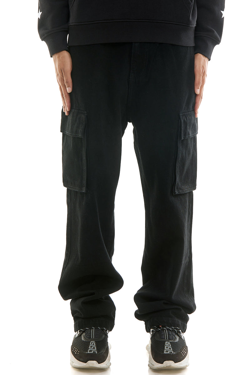 KND4803 Jet Black | KDNK Cargo Jeans