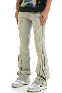 KND4847 Blue | KDNK Double Zipper Jeans