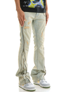 KND4847 Blue | KDNK Double Zipper Jeans