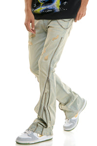 KND4847 Blue | KDNK Double Zipper Jeans