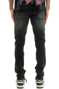 KND4870 Black | KDNK Tapestry Print Jeans