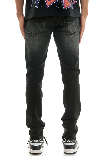 KND4870 Black | KDNK Tapestry Print Jeans