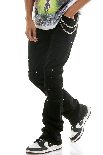 KND4899 Jet Black | KDNK Pocket Jeans