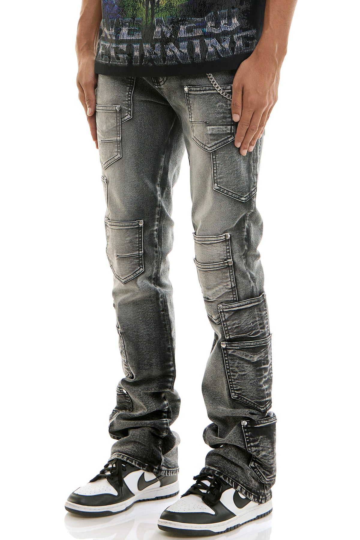 KND4899 M.Grey | KDNK Pocket Jeans