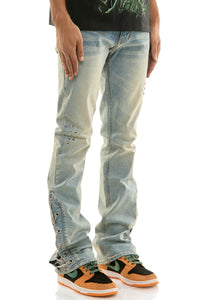KND4937 Blue | KDNK Chain Stud Jeans