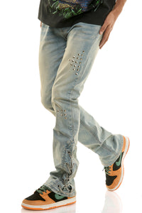 KND4937 Blue | KDNK Chain Stud Jeans