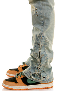 KND4937 Blue | KDNK Chain Stud Jeans