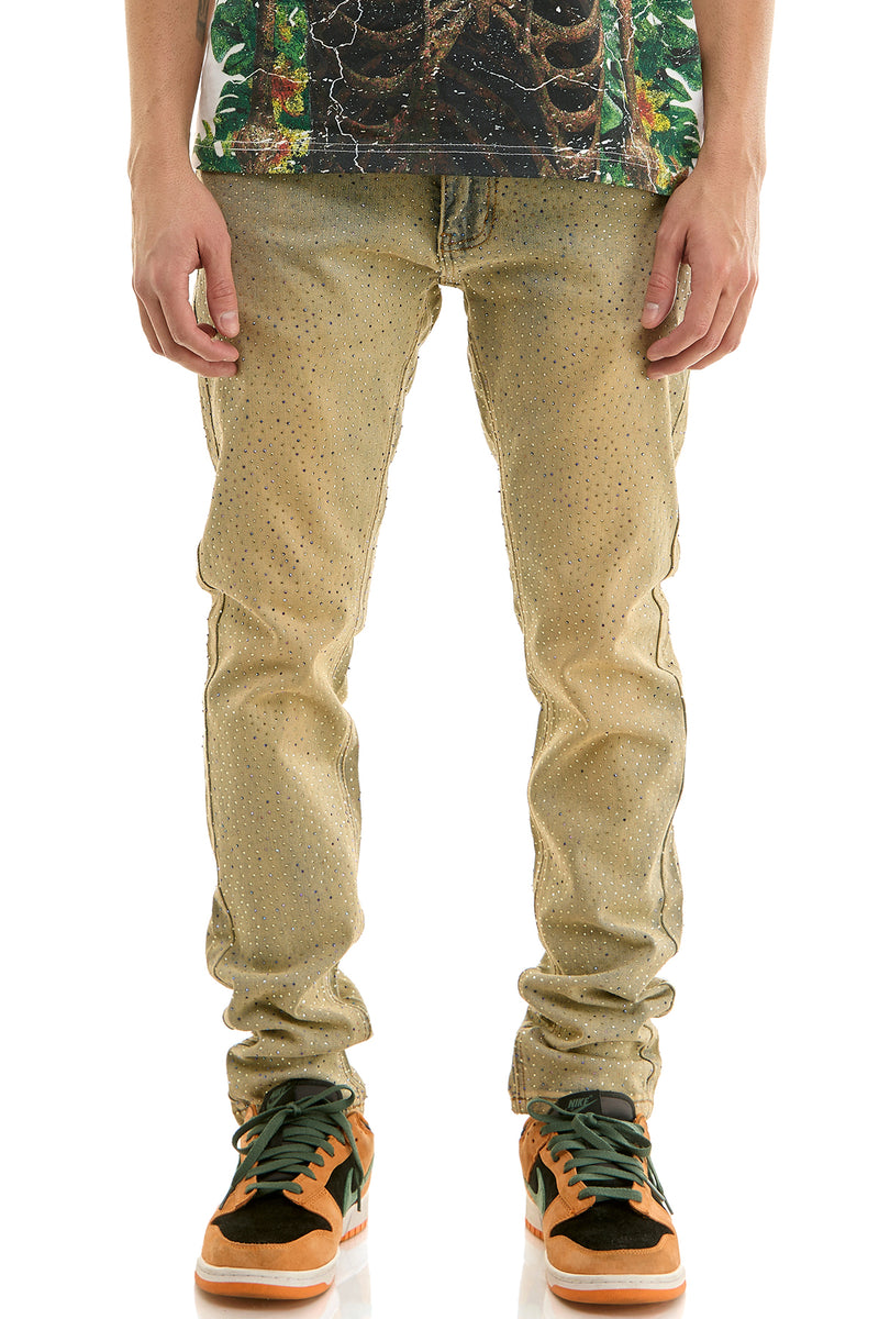 KND4949 T.M.Blue | KDNK Multi-Rhinestone Jeans