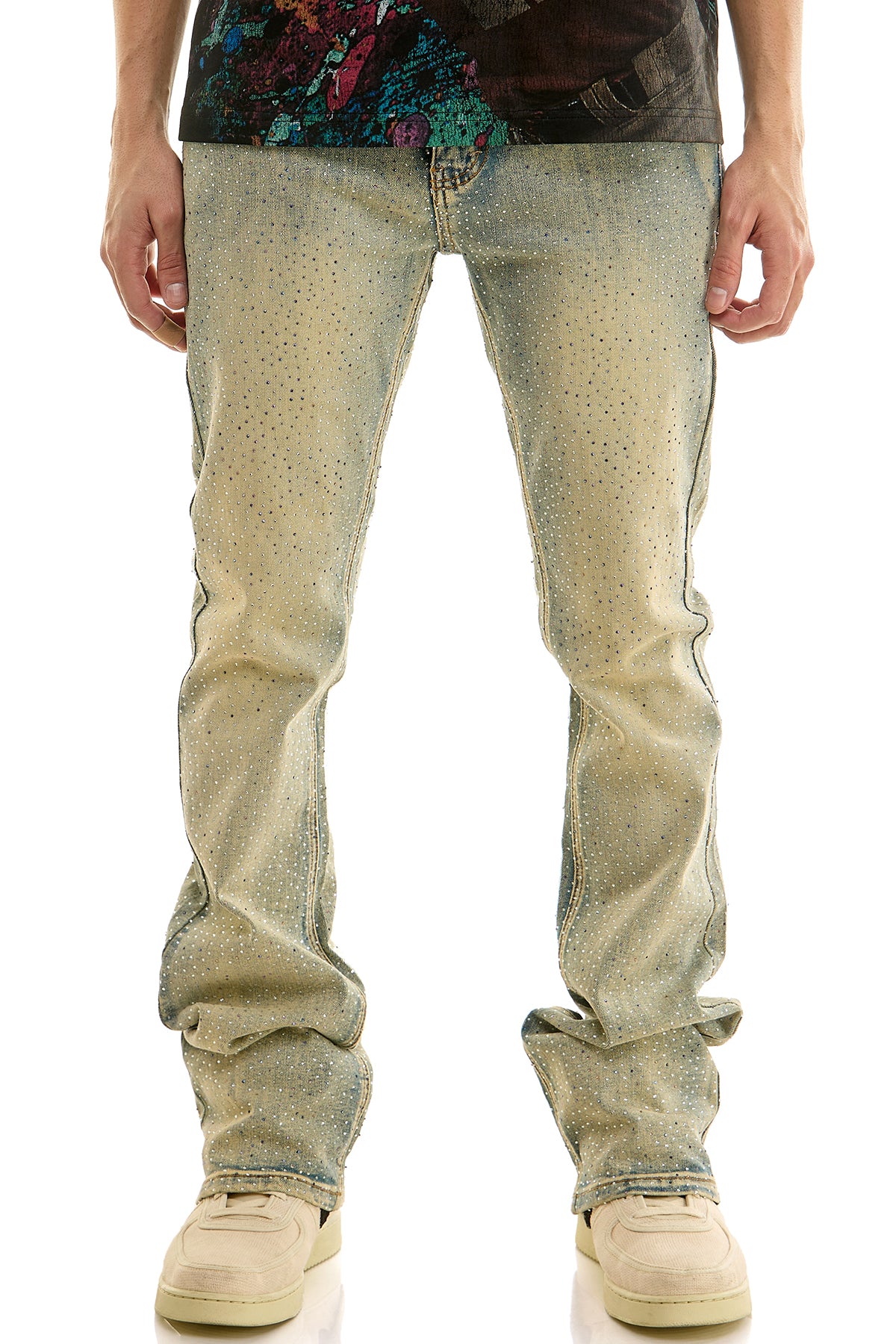 KND4950 Blue | KDNK Multi-Rhinestone Jeans