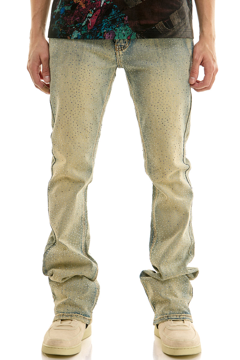 KND4950 Blue | KDNK Multi-Rhinestone Jeans
