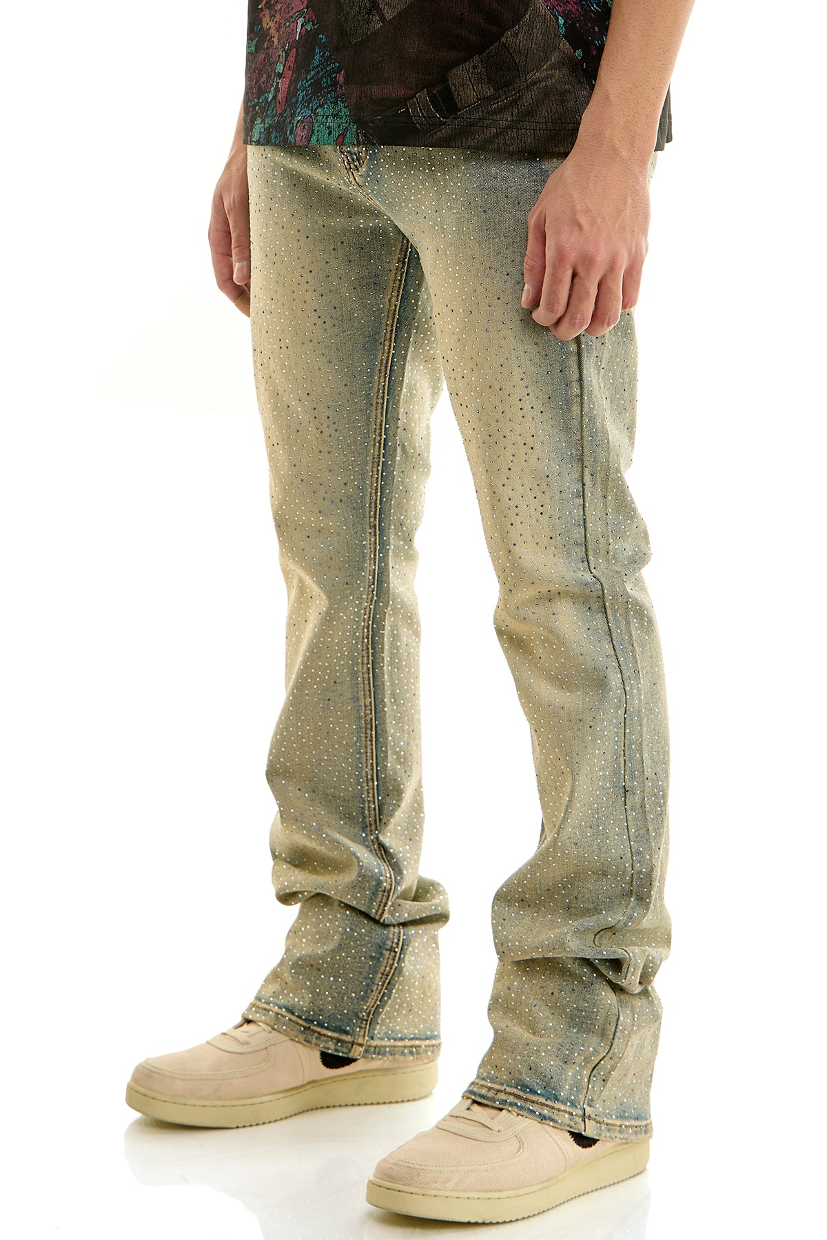 KND4950 Blue | KDNK Multi-Rhinestone Jeans