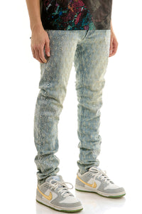 KND4952 Blue | KDNK Jacquard Rhinestone Jeans