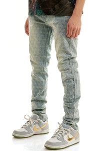 KND4952 Blue | KDNK Jacquard Rhinestone Jeans