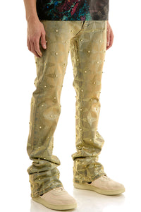 KND4953 T.M.Blue | KDNK Pearl Rhinestone Jeans