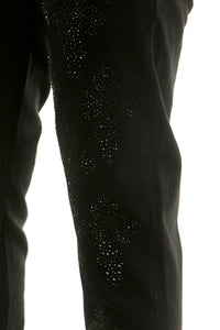 KND4957 Jet Black | KDNK Cross Rhinestone Jeans
