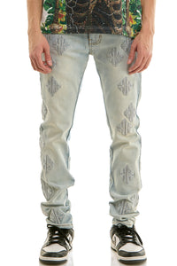 KND4958 Lt.Blue | KDNK KK Rhinestone Jeans