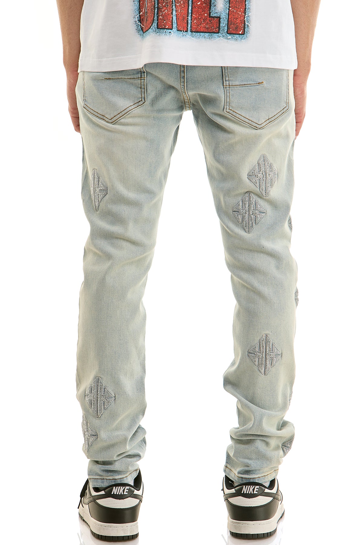 KND4958 Lt.Blue | KDNK KK Rhinestone Jeans
