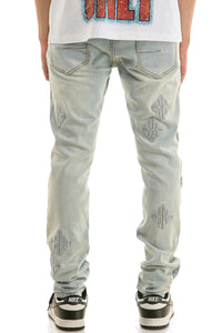 KND4958 Lt.Blue | KDNK KK Rhinestone Jeans