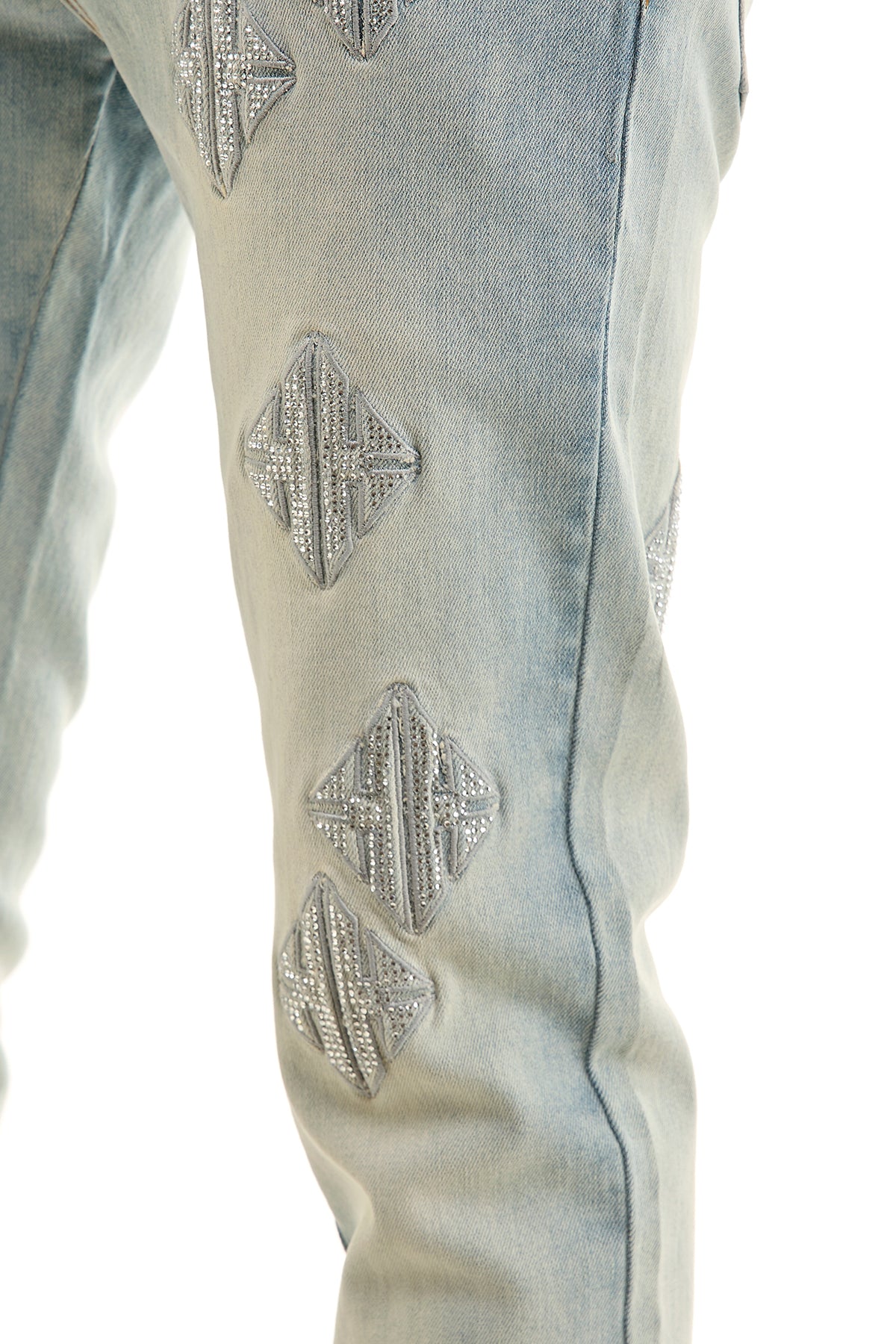 KND4958 Lt.Blue | KDNK KK Rhinestone Jeans