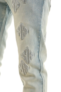 KND4958 Lt.Blue | KDNK KK Rhinestone Jeans