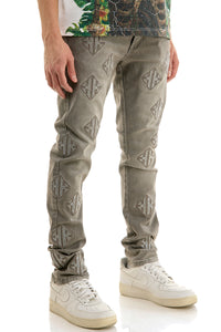 KND4958 M.Grey | KDNK KK Rhinestone Jeans